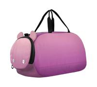 Ombre Rosa Chiaro Gradiente Ragazze Tote Duffle Bags Viaggio Weekend Duffel Pernottamento Bambini Palestra Duffle Carry on Duffel Bag Ragazzi, Rosa cipria Patriarca Gradiente, classico