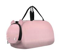 Ombre Rosa Chiaro Gradiente Ragazze Tote Duffle Bags Viaggio Weekend Duffel Pernottamento Bambini Palestra Duffle Carry on Duffel Bag Ragazzi, Rosa Blush Sabbia Beige Sfumato, classico