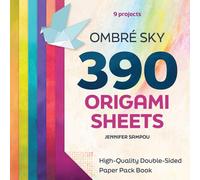 Ombré Sky 390 Origami Sheets: High-quality Double-sided Paper Pack Book