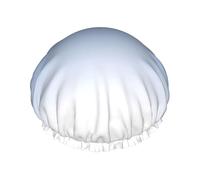 Ombre strutturato blu cuffia da doccia donna uomo riutilizzabile impermeabile antiscivolo capelli ad asciugatura rapida grande cuffia lunga capelli corti