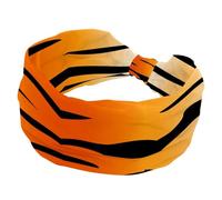 Ombre Tiger Stripe Fasce elastiche larghe turbante fascia morbida fascia per capelli antiscivolo per yoga allenamento sport corsa