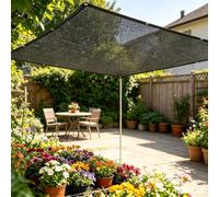 Ombreggiante con Occhielli 2.2 x 6.6 m Protezione Solare Antistrappo Privacy Pulisce Facilmente Telo Ombreggiante Esterno per Fiori Serre Posto Auto Coperto Piscina, Nero