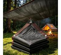Ombreggiante con Occhielli 5 x 9.2 m Protezione Solare Antistrappo Privacy Pulisce Facilmente Vela Ombreggiante Prova di Sole per Fiori Serre Posto Auto Coperto Piscina, Nero