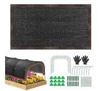 ombreggiante per piante, 200 x 100 cm, resistente ai raggi UV, protezione dal calore, kit per parasole da giardino, per interni ed esterni, patio, aiuole rialzate, fattoria, pollo, fiori