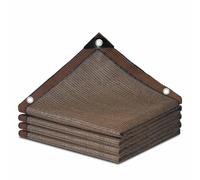 ombreggiatura in alluminio riflettente, Rete parasole 85% tessuto ombreggiante marrone HDPE materiale diverse misure(3.0x3.0 m/9.8x9.8 ft)