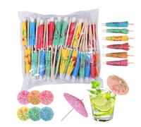 Ombrelli da cocktail per bevande 100 pezzi - Picche ombrellone hawaiano
