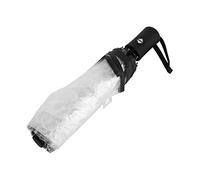 Ombrelli da Pioggia Trasparenti Portatili, Apertura e Chiusura Automatiche a un Pulsante Alla Moda Pieghevoli con Manico Smerigliato Impermeabile per Viaggi di Nozze,