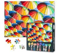 Ombrelli puzzle per adulti - 1000 puzzle per adulti 70x50 cm, arte colorata, gioco puzzle difficile e stimolante per la decorazione della parete