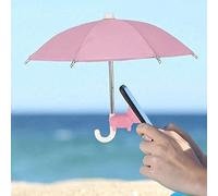 Ombrellino parasole regolabile per telefono con mini supporto per ombrello - Supporto regolabile per telefono - Copertura parasole per smartphone da esterno - Ombrellino parasole portatile per telefon