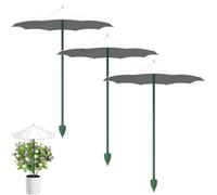 Ombrellino per Piante, 3 Pezzi Mini Ombrello per Piante da Esterno, Leggero Piantes Ombrello da Balcone Giardino, Protezione UV Ombrellino Parasole Piantes, per Balconi & Giardini
