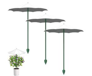 Ombrellino per Piante, 3 Pezzi Mini Ombrello per Piante da Esterno, Leggero Piantes Ombrello da Balcone Giardino, Protezione UV Ombrellino Parasole Piantes, per Balconi & Giardini