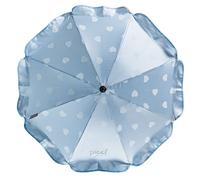 Ombrellino Universale con Ricamo Cuori - Celeste