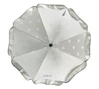 Ombrellino Universale con Ricamo Cuori Panna