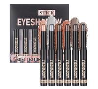 Ombrello, 6 Pezzi Ombretto a, Effetto Opaco Lucente Illuminante Antismudging Trucco per Donne Compleanno Party Matrimonio