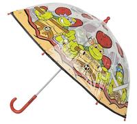 Ombrello a bolle d'aria delle Tartarughe Ninja - Apertura manuale - Multicolore - Realizzato al 100% in POE con telaio in fibra di vetro - Prodotto originale disegnato in Spagna