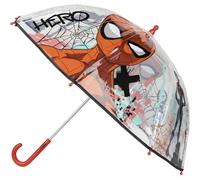 Ombrello a bolle d'aria Spiderman - Apertura manuale - Trasparente con stampa Spiderman - Realizzato in 100% POE con telaio in fibra di vetro - Prodotto originale progettato in Spagna
