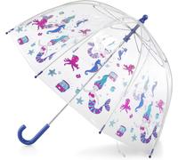 Totes - Ombrello trasparente per bambini con manico facile da impugnare, Principessa dell', Kids - 38" Canopy, Ombrello trasparente a bolle con tettuccio a cupola, design leggero, protezione da vento