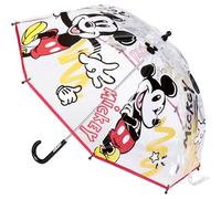 CERDÁ LIFE'S LITTLE MOMENTS Ombrello a Cupola di Mickey Mouse - Stampa di Topolino - Apertura Manuale - Fabbricato in 100% POE con Struttura in Fibra di Vetro - Prodotto Originale Elaborato in Spagna