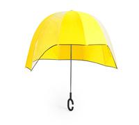 OMBRELLO A CUPOLA EXTRA LUNGO 10 PANNELLI TRASPARENTE ROSSO BIANCO GIALLO NERO