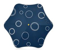 Ombrello a forma di bolla blu navy per bambini con punte arrotondate, ombrelli con gancio per scuola, viaggi, attività all'aperto