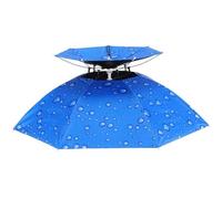 Ombrello a Testa Antivento Cappello Pieghevole Ombrello Pieghevole per Esterni Ombrello a Mano Libera Protezione Solare Copricapo Ombrello per Pesca Giardinaggio