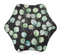 Ombrello antipioggia per bambini con foglie di eucalipto con punte arrotondate, piccoli ombrelli carini per bambini 4T-8 Y, tettoia da 89 cm