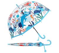 Ombrello - Antivento - Impermeabile - Lungo Trasparente, Ombrello a Bolle Trasparente per Bambini Leggero Robustezza, Ombrello a Cupola per Ragazzi e Ragazze, Ombrello Stitch Bambina Mondo Sommerso