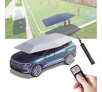 Ombrello automatico 2 in 1 per auto coperto e esterno, tettoia pieghevole mobile con telecomando, funzionamento a batteria, supporto per esterni, copertura per auto