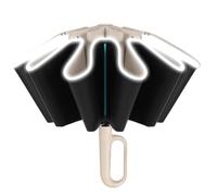 Ombrello Automatico -schermi Inversi Per Pioggia -ombrello Tempesta -resocontioso -Automatico Antivento -a Doppio Anorbido -Cetta Piccola Tonalità Stabile Che Riflette Con Lussuoso -buco Reale