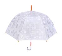 Ombrello Automatico Trasparente Cupola da Donna Ragazza Grande Perletti