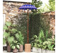 vidaXL Ombrello balinese con base Blu 95 x 95 x 260 cm