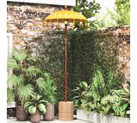 vidaXL Ombrello balinese con base Giallo 95 x 95 x 260 cm