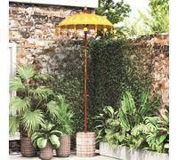 vidaXL Ombrello balinese con base Giallo 95 x 95 x 260 cm