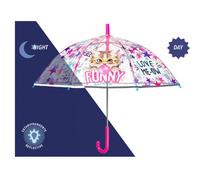 Ombrello Bambina Manuale Cupola Trasparente Funny Cat Cool Kids Perletti