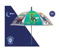 Ombrello Bambino Manuale Cupola Trasparente Dinosauro Cool Kids Perletti