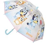 Ombrello Bluey per bambini dal design colorato e allegro - Ombrello antivento per bambini con apertura sicura e impugnatura ergonomica