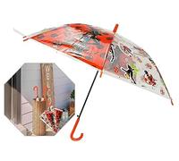 Ombrello classico a forma di coccinella miracolosa da 45,7 cm, ombrello per bambini e bambine, per pioggia e estate, apertura e chiusura manuale, Ombrello classico Miraculous Ladybug, S