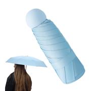 Ombrello compatto, ombrello compatto,Parasolo pieghevole per pioggia | Protezione UV portatile ombrello compatto per la spiaggia di pioggia sport da da campeggio all'aperto con 6 costole rinforzate