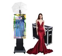 Ombrello con luce morbida, cabina fotografica a specchio magico con touch screen da 32 pollici, macchina per selfie e foto con custodia da volo, cabina fotografica con luce RGB per eventi e feste