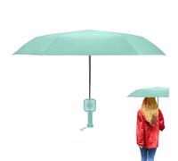 Ombrello con Ventilatore - Ombrello con Ventilatore, Blocco Raggi UV Ombrello Solare Ricaricabile | Ombrello Di Raffreddamento Pieghevole Antivento, Dispositivo Di Ombra Antistatico per