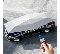 Ombrello Copri Auto Completamente Automatico, Ombrellone Per Tetto Auto, Ombrello Per Tettoia Auto Tenda Esterna, Protezione Anti-UV, Tessuto Oxford, Per Protezione Tetto Veicoli Silver-5.2 * 2.3m