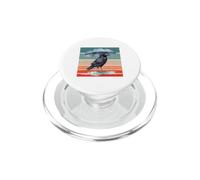 Ombrello Corvo Corvo piovoso Uccello della tempesta Uccello PopSockets PopGrip per MagSafe