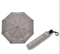 Ombrello da Borsa Grigio Piove Senti come Piove Nuvole di stoffa 90986