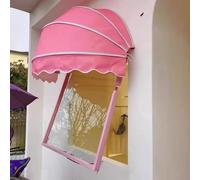 Ombrello da esterno 61 cm pieghevole a cupola tenda per porte e finestre impermeabile patio ombra vela manuale rosa balcone parasole 60 cm diametro
