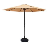 Ombrello da esterno con base a 8 costole, blocco UV, in poliestere, per cortile, prato, giardino, piscina, elegante parasole per mobili da patio