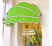 Ombrello da esterno per patio, 88,9 cm, pieghevole, per porte e finestre, impermeabile, per balcone, tenda parasole verde, per giardino e terrazza, funzionamento manuale