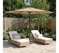 vidaXL Parasole da Giardino con Base 300 x 300 cm Poliestere