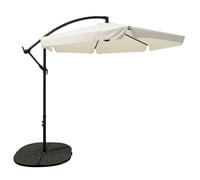Ombrello da Giardino Black Forest con Pannelli Laterali, Grande Beige da 3m a Braccio