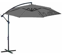 Ombrello da Giardino Decentrato Lampara Grigio Diametro 3 Metri