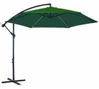 Ombrello da Giardino Decentrato Lampara Verde Diametro 3 Metri